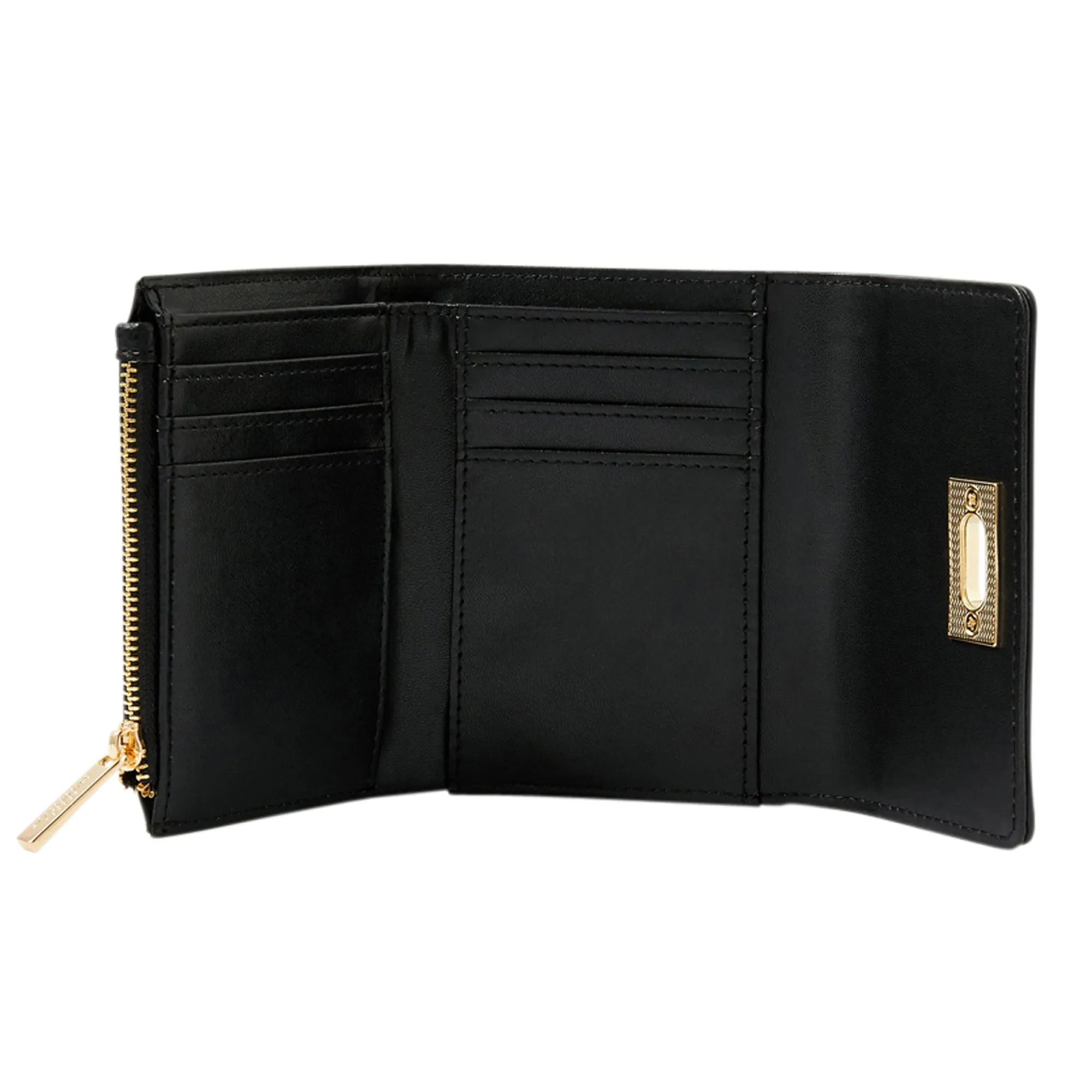 Accessorize London Women's Faux Leather Sandra Wallet - Black