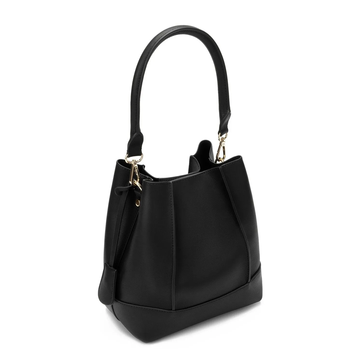 Adaline Genuine Leather Handbag (Black)