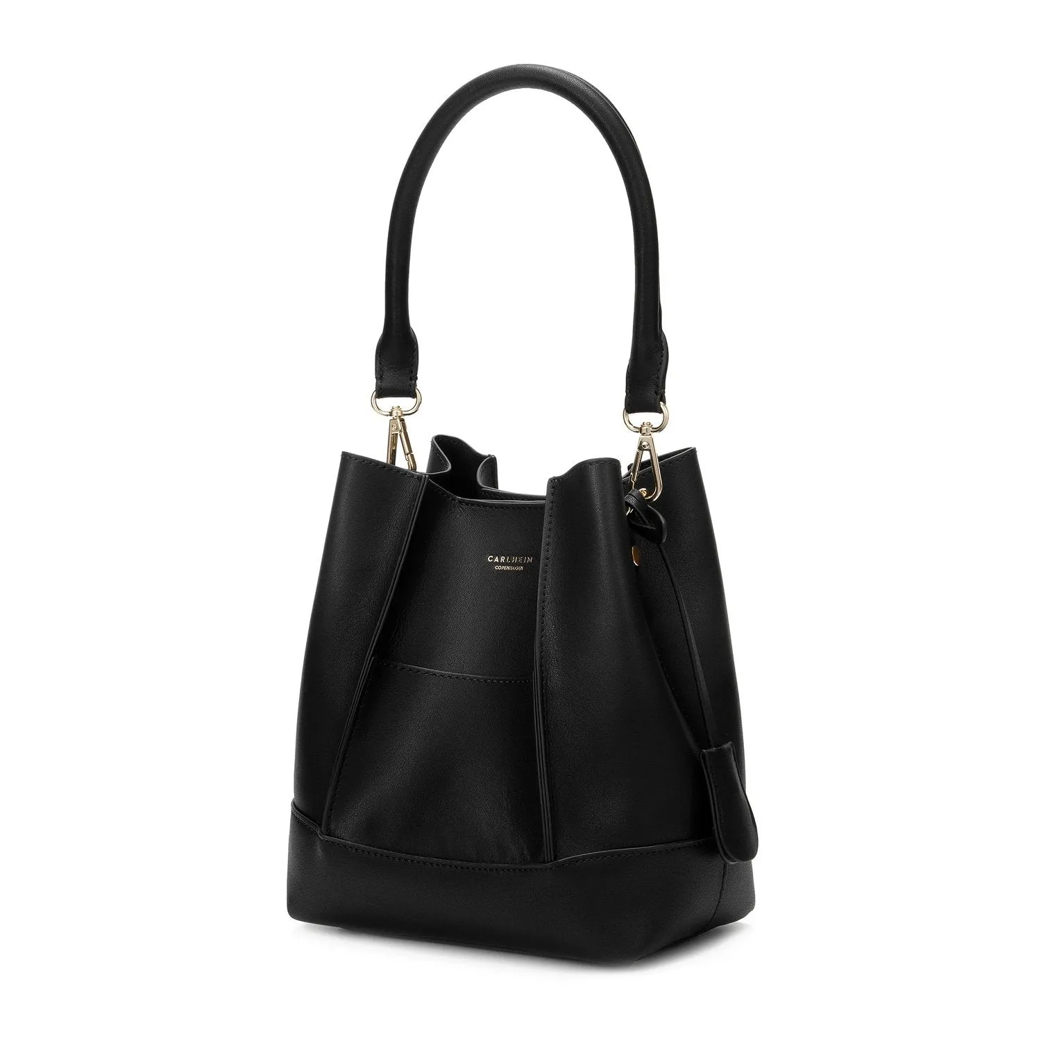 Adaline Genuine Leather Handbag (Black)