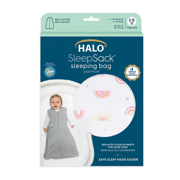 Baby Studio HALO® SleepSack® 0.5 TOG - Rainbows Pink