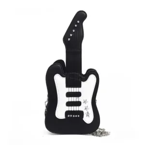 'Bass' Kawaii Y2k Guitar Shape Bag