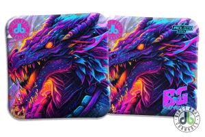 BG Cornhole Samurai - Neon Dragon