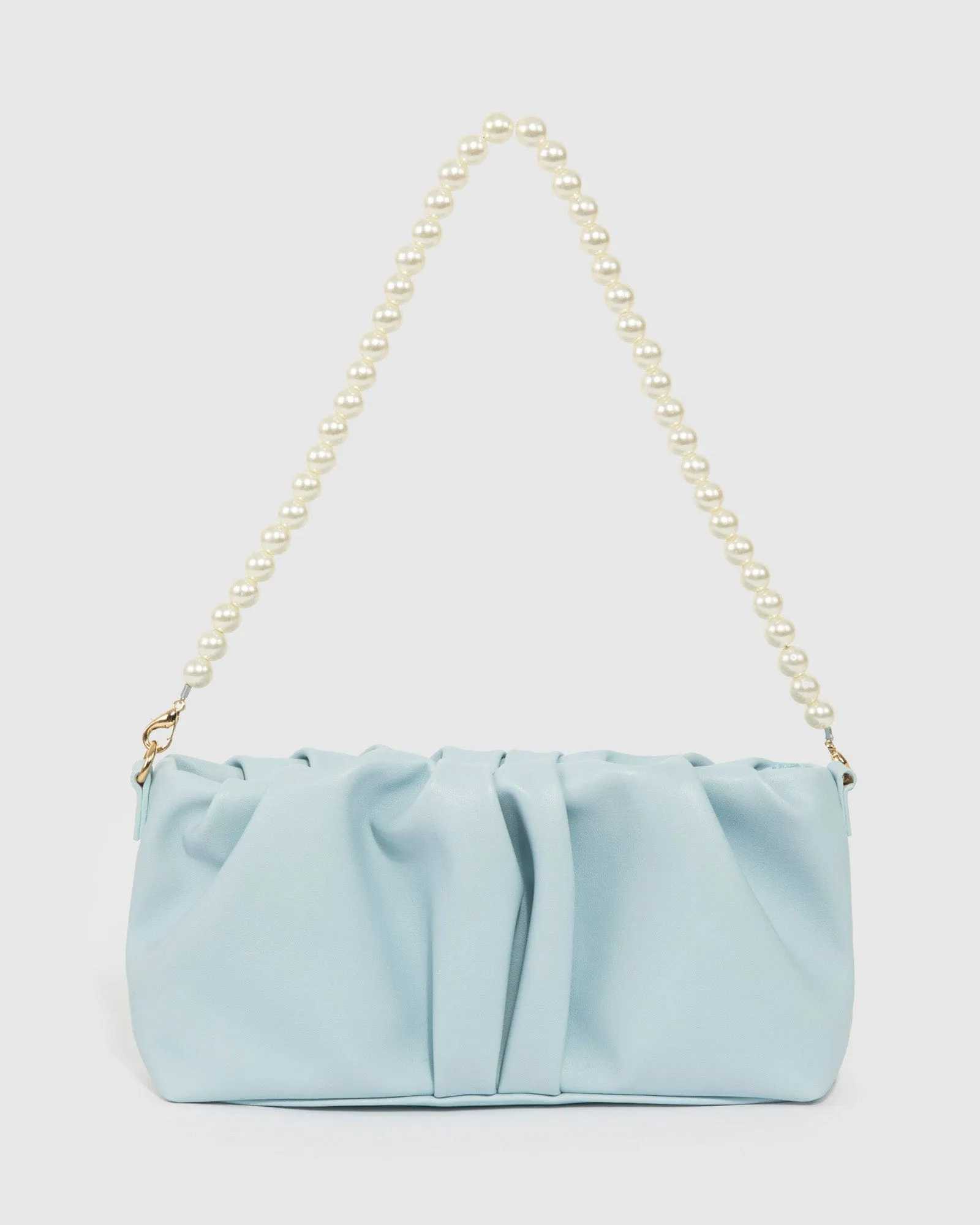 Blue Lilyana Pearl Shoulder Bag