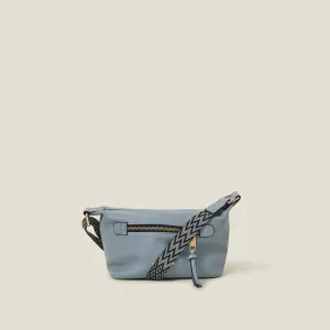 Blue Mini Zip Sling Bag