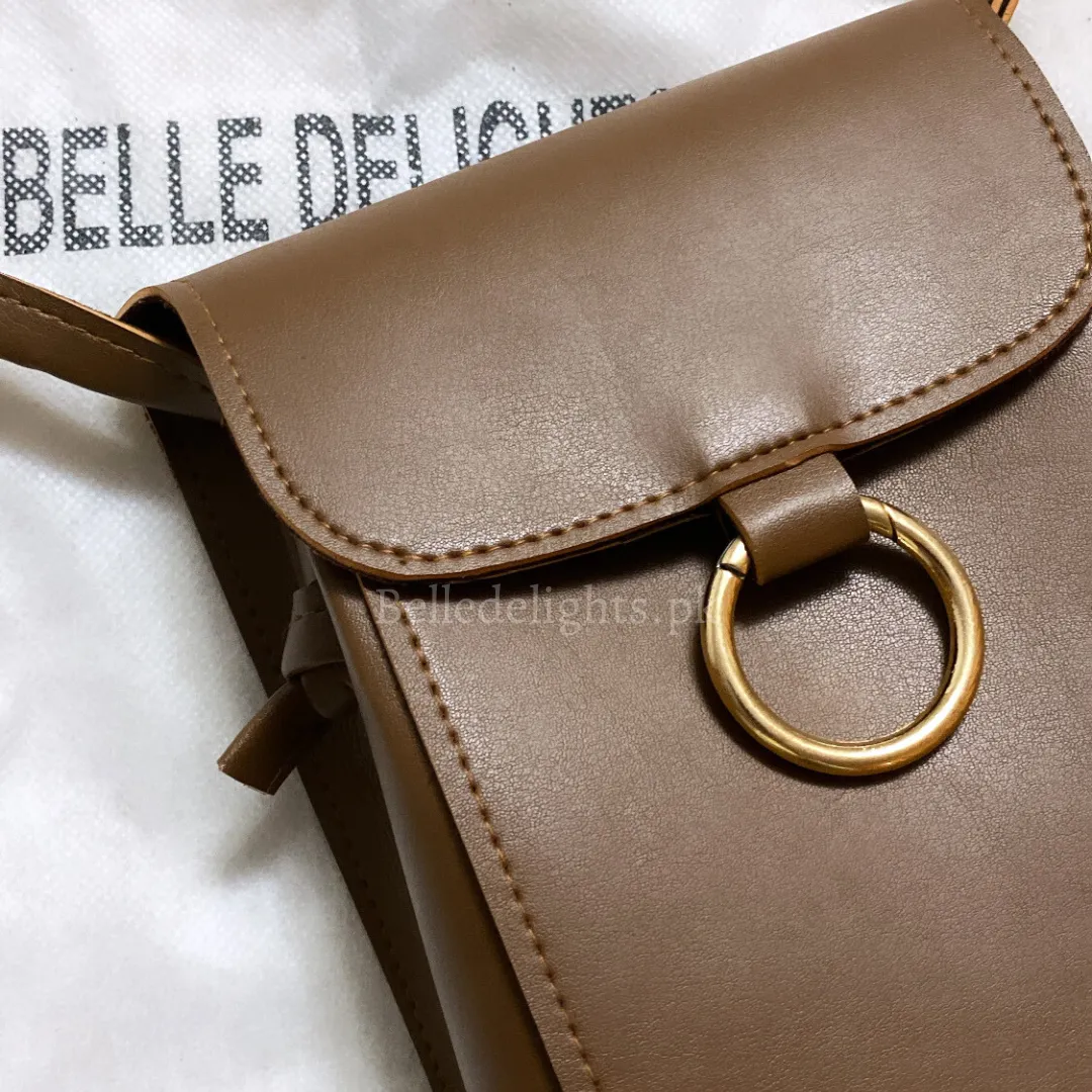 Brown Belle the ring crossbody bag