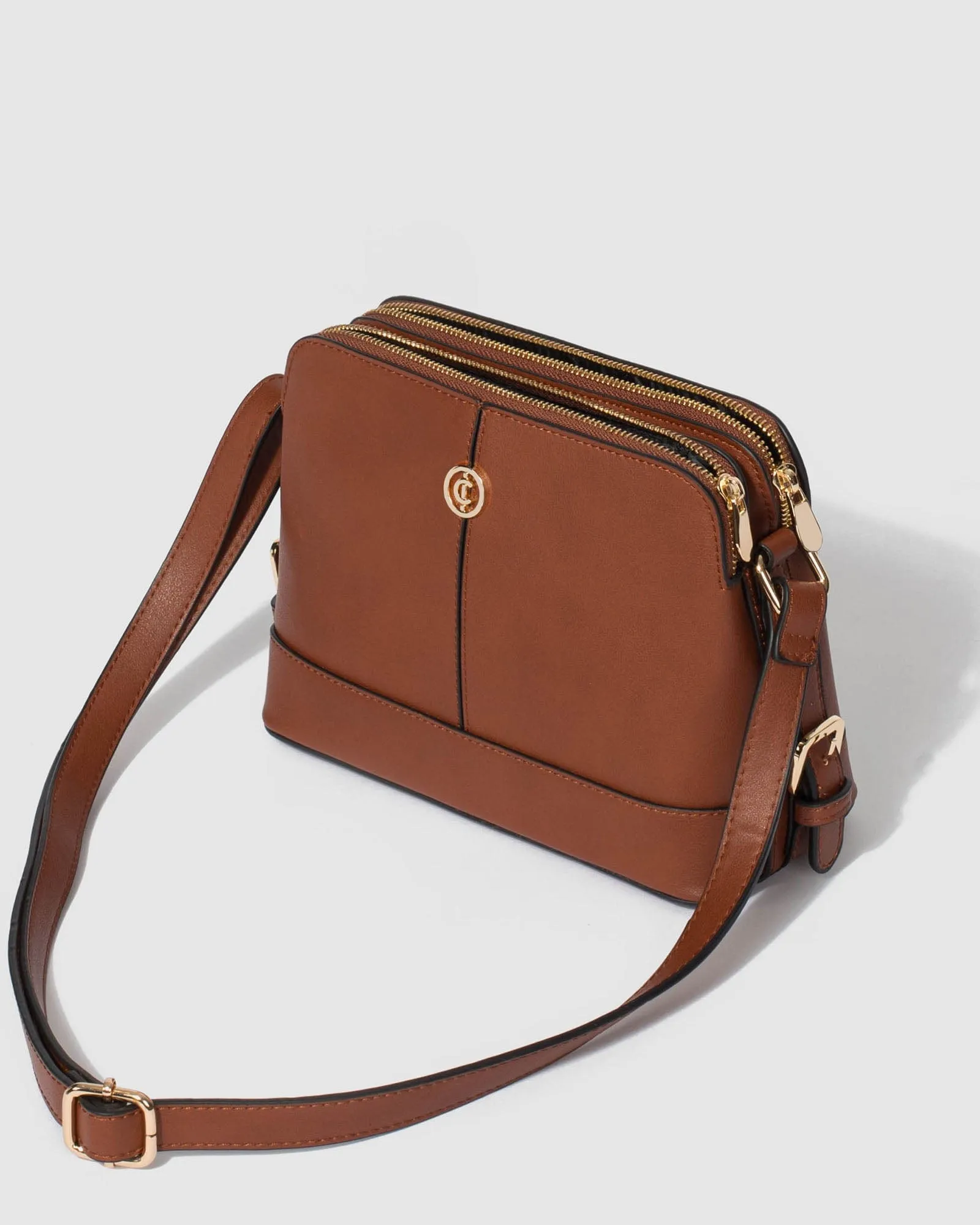 Brown Joanna Strap Crossbody Bag