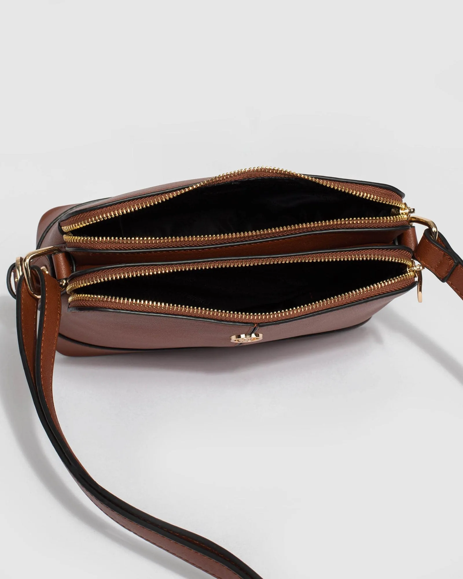 Brown Joanna Strap Crossbody Bag