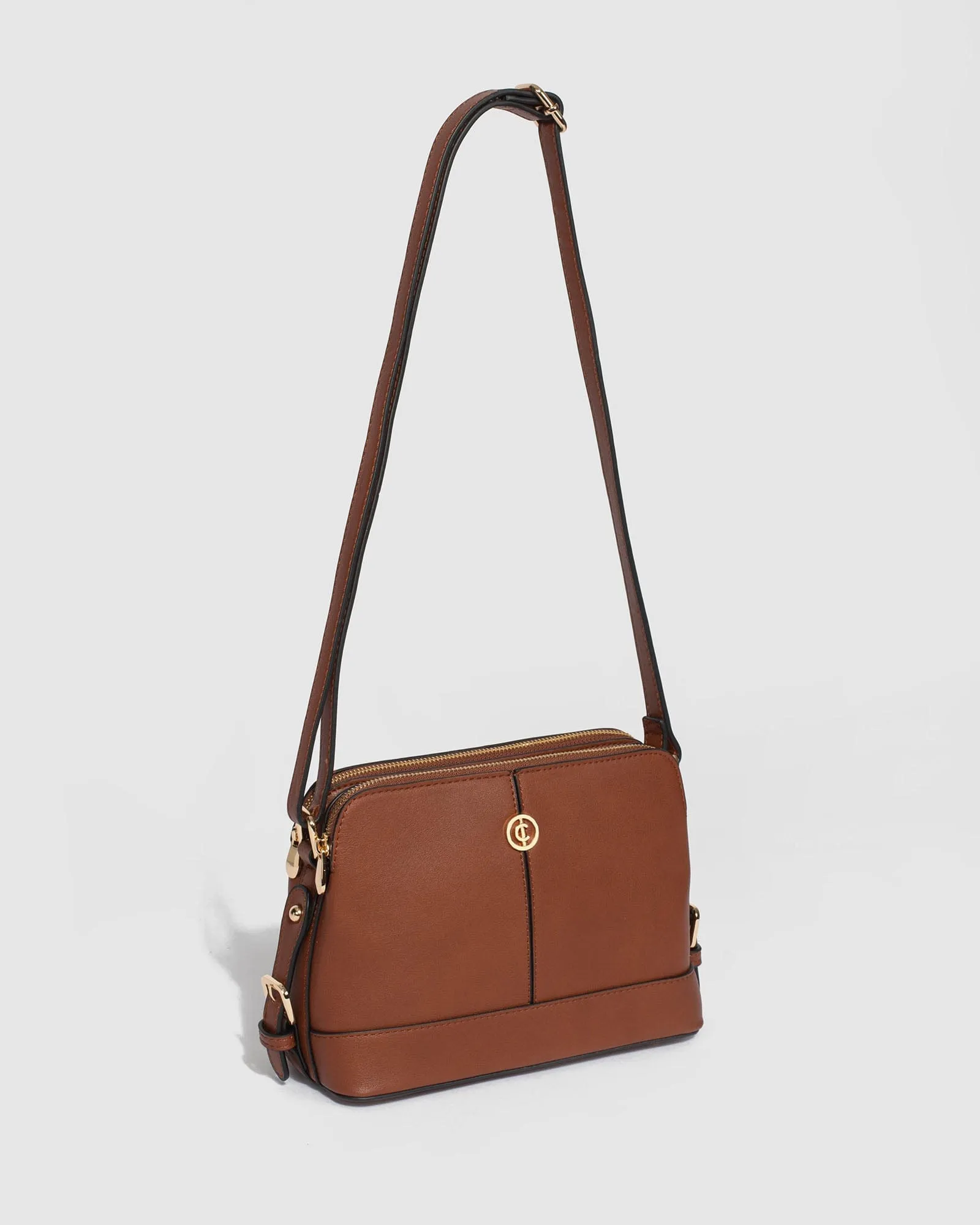 Brown Joanna Strap Crossbody Bag