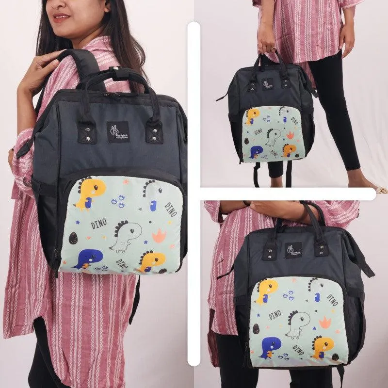 Caramello Dino Diaper Bag For Mother With 11 Pockets