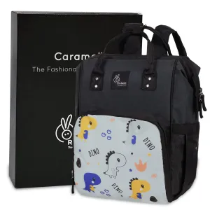 Caramello Dino Diaper Bag For Mother With 11 Pockets