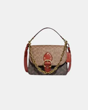 Coach Beat Shoulder Bag In Signature Canvas With Horse And Carriage Print