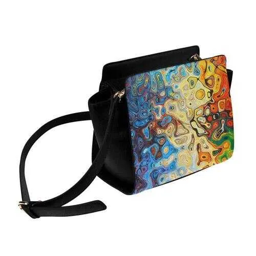 Crossbody Bags, Mosaic Style Satchel Bag