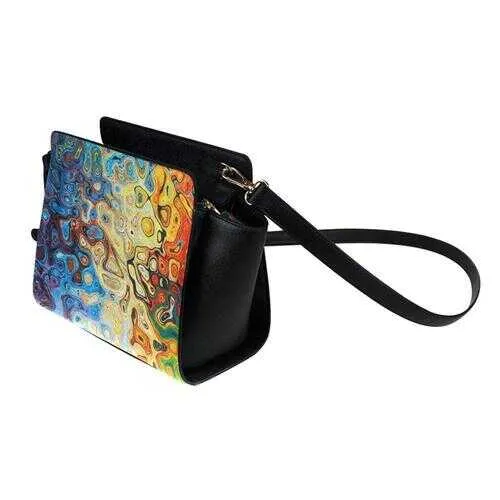 Crossbody Bags, Mosaic Style Satchel Bag