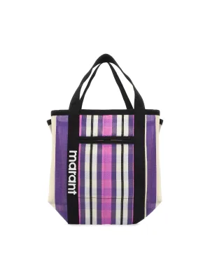 Darwen Checked Canvas Tote Bag