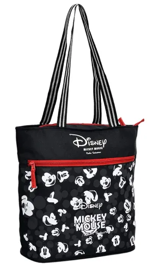 Fun Homes Women's Disney Print Polyster Stylish Shopping,Travel Handbag,Black