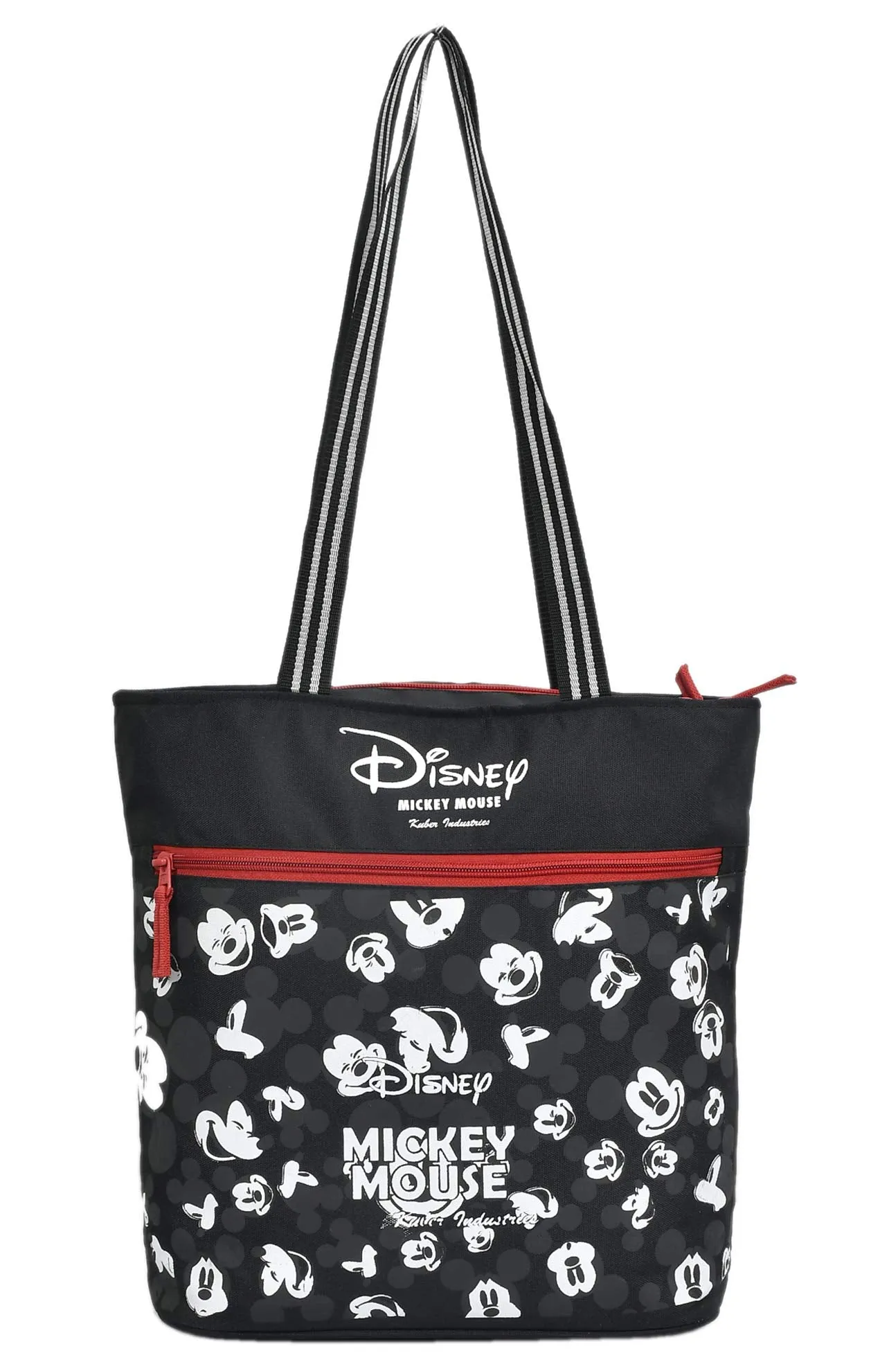 Fun Homes Women's Disney Print Polyster Stylish Shopping,Travel Handbag,Black