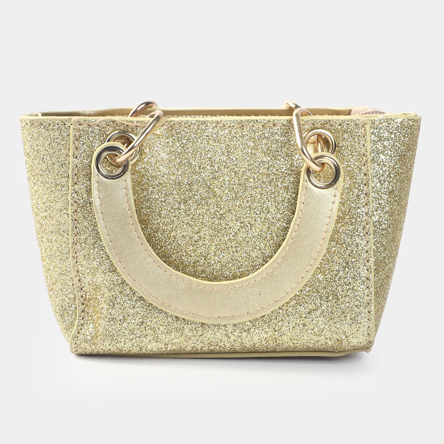 Girls Fancy Hand Bag | Golden