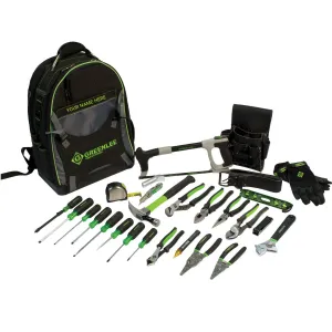 Greenlee 0159-28BKPK 28 Piece Backpack Tool Kit