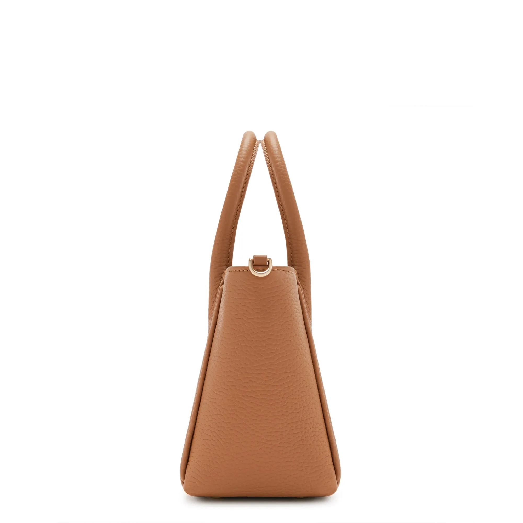 Honoré Cloe Mini camel calfskin leather handbag