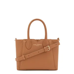 Honoré Cloe Mini camel calfskin leather handbag