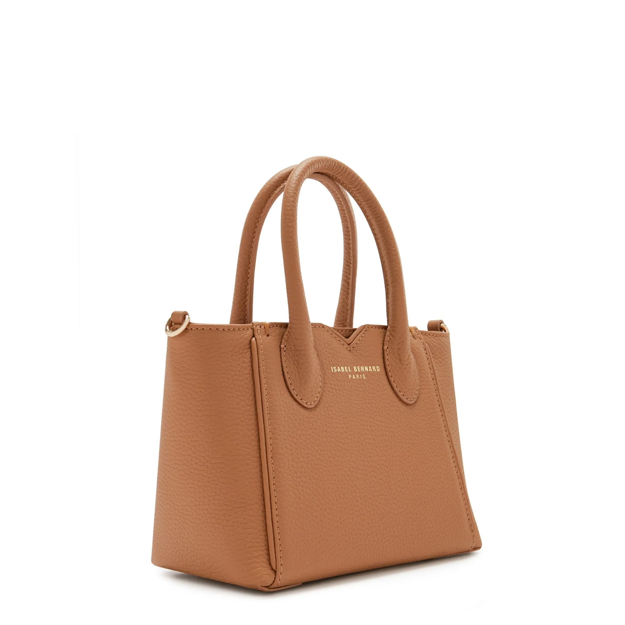 Honoré Cloe Mini camel calfskin leather handbag