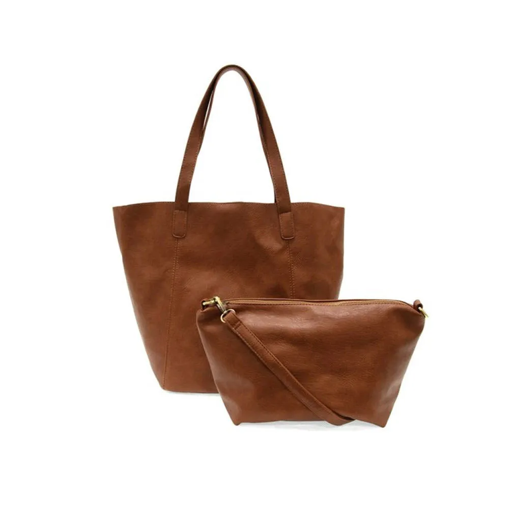 JOY SUSAN VIDA CARRYALL TOTE BAG SADDLE