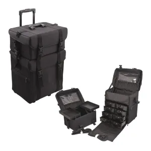 Just Case 2-in-1 Professional Rolling Makeup Case - C6007NLAB