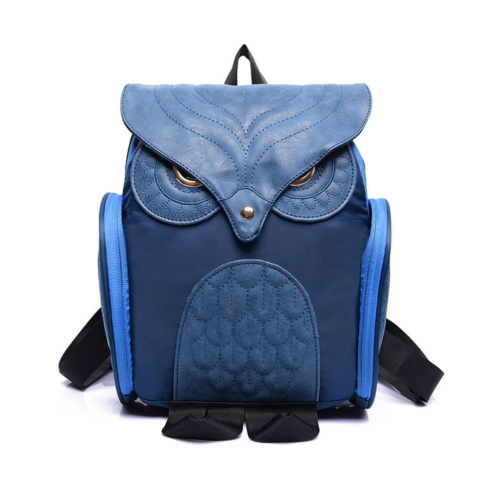 Leather Owl Backpack