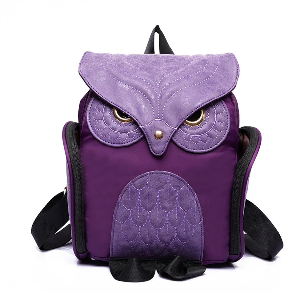 Leather Owl Backpack