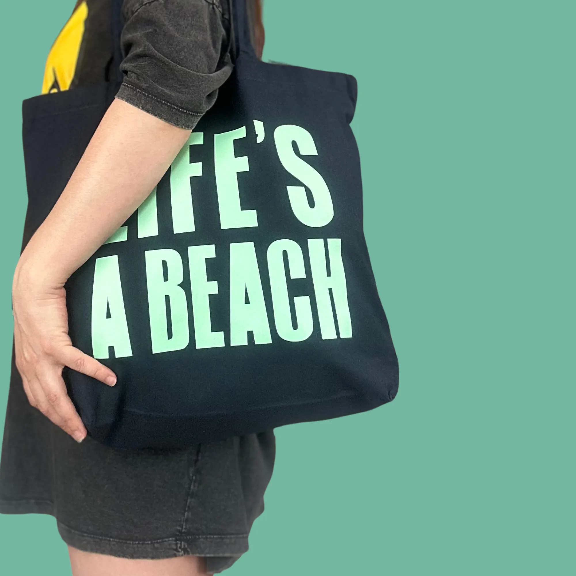 Life's A Beach  Boxy Tote Bag