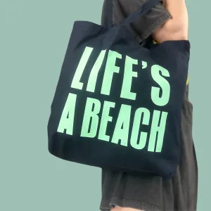 Life's A Beach  Boxy Tote Bag