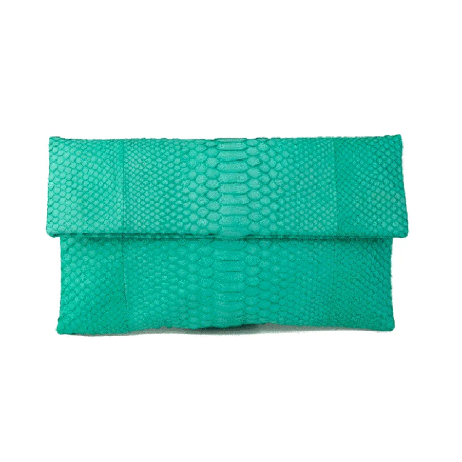 Mandalay Aquamarine Foldover Clutch