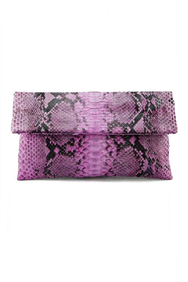 Mandalay Light Pink Motif Foldover Clutch