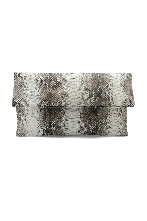 Mandalay Natural Foldover Clutch