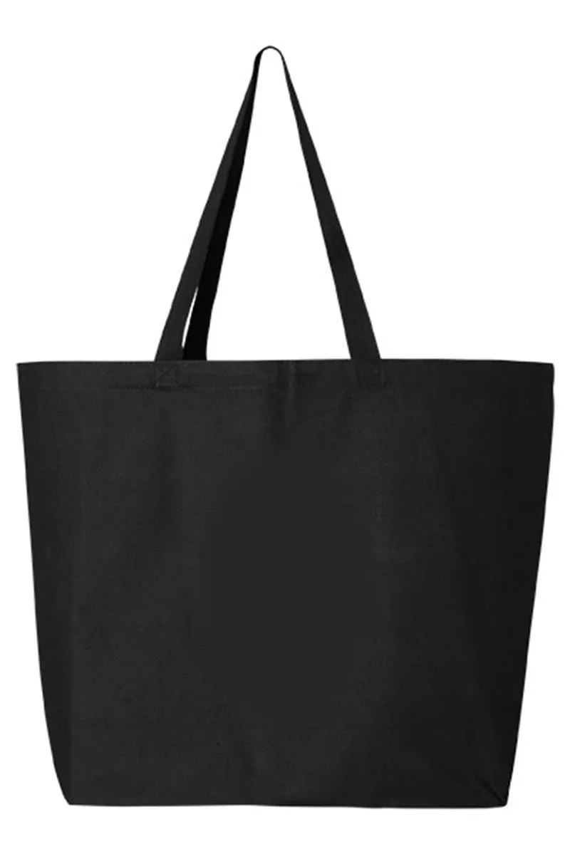 Mardi Gras Ribbon Canvas Jumbo Tote