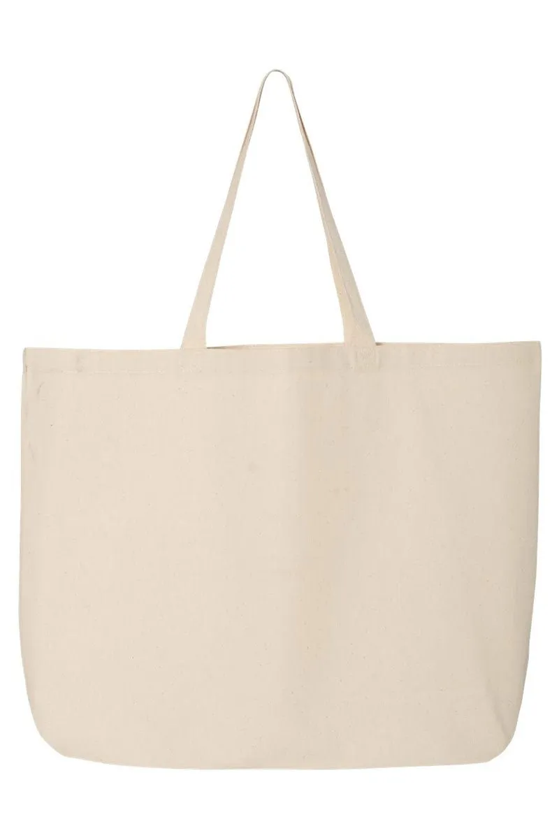 Mardi Gras Ribbon Canvas Jumbo Tote