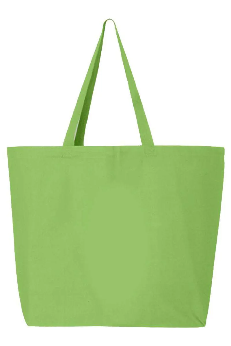 Mardi Gras Ribbon Canvas Jumbo Tote