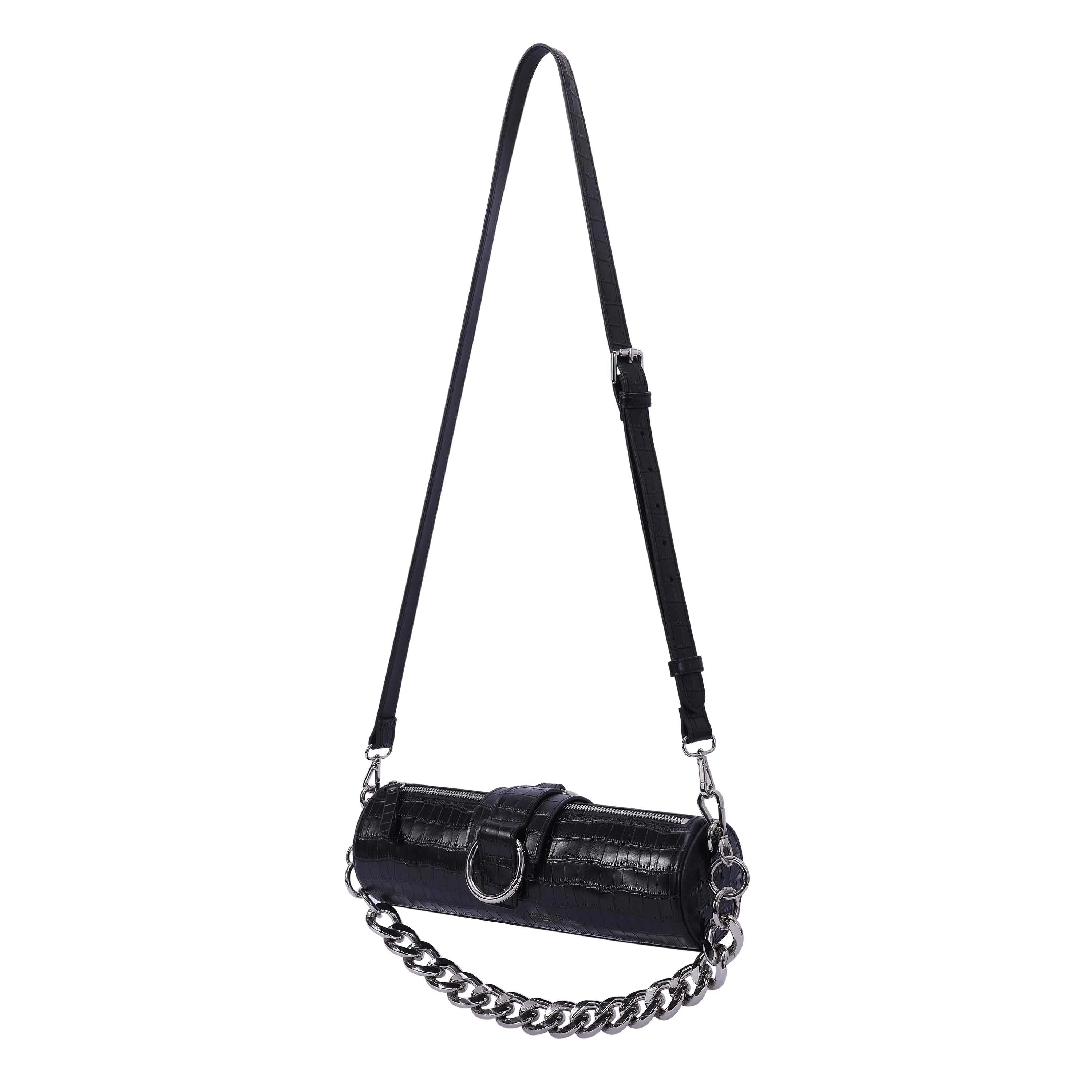 Medium Barrel Bag - Black