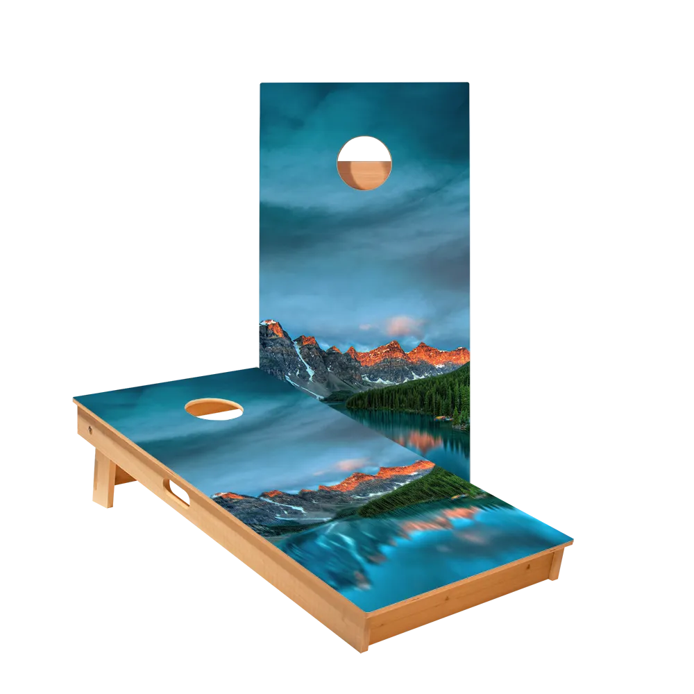 Mountain Range Star Cornhole Boards