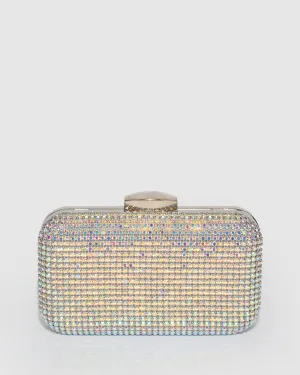 Multi Colour Penelope Hardcase Clutch Bag