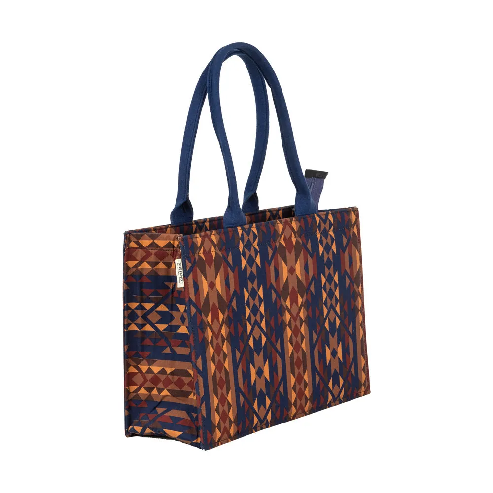 Navy Luxe Modern Print Tote - Classic Edition