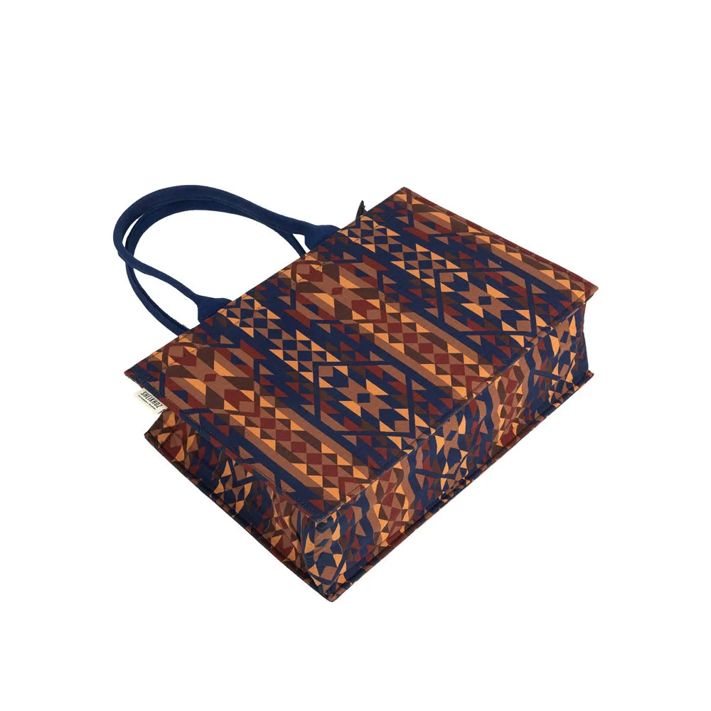 Navy Luxe Modern Print Tote - Classic Edition