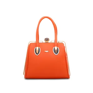 Orange Fancy Hand Bag P35827