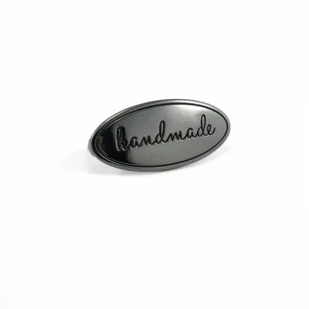 Oval Metal Bag Label