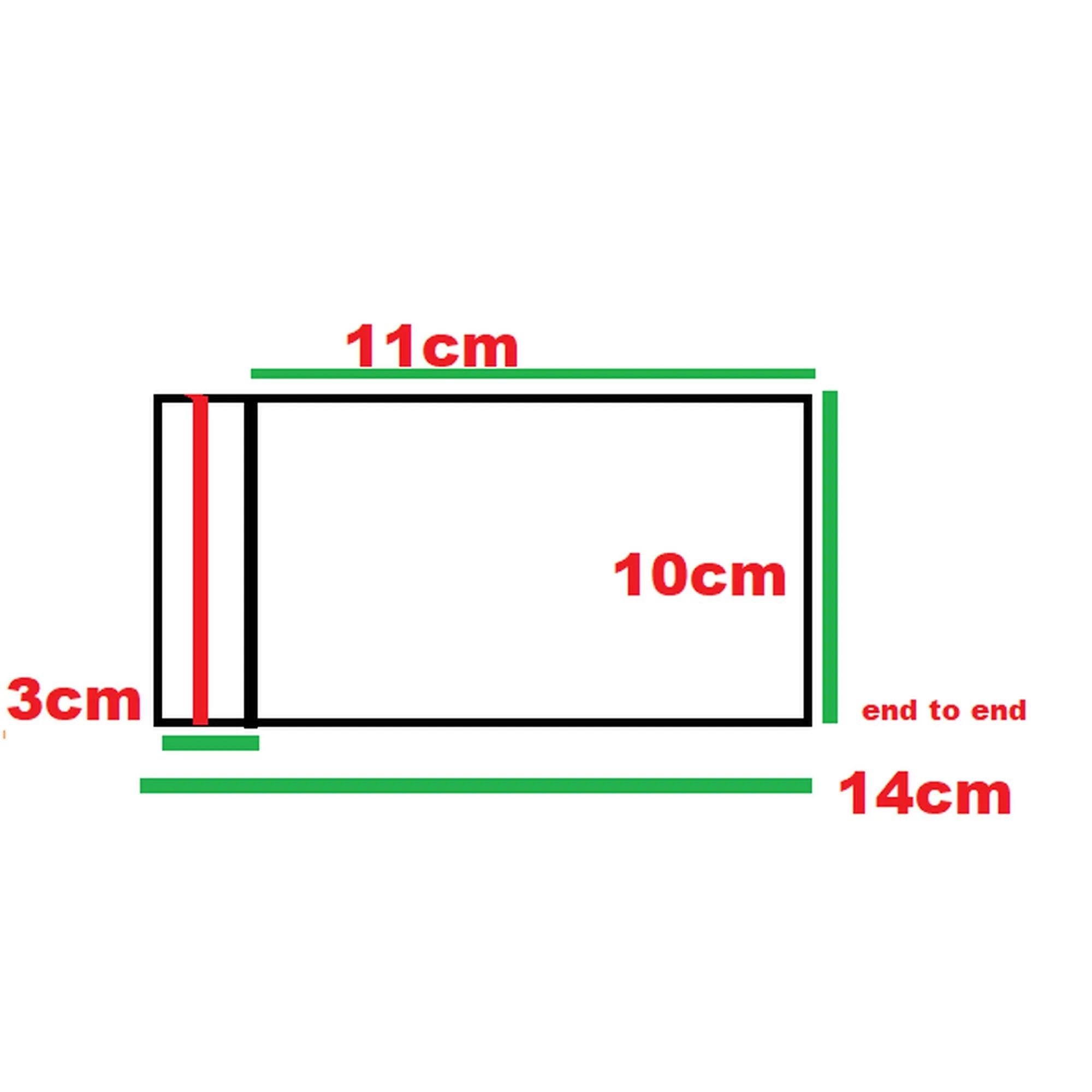 Polyprop Cellophane Selfseal Bags 10x11cm 3mm 100pack