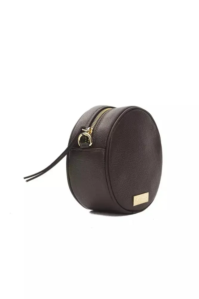 Pompei Donatella Brown Leather Women Crossbody