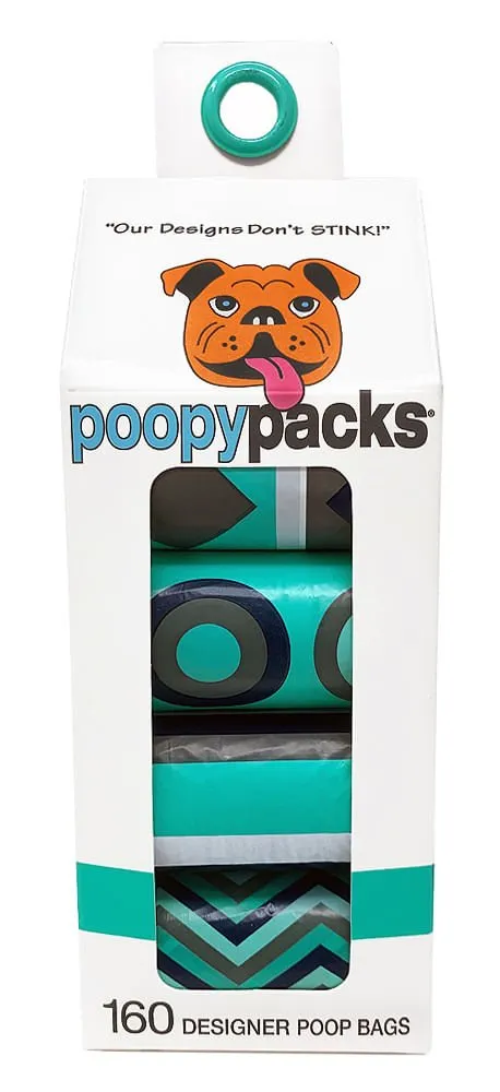 Poopy Packs 8 Rolls Dog Poop Bags