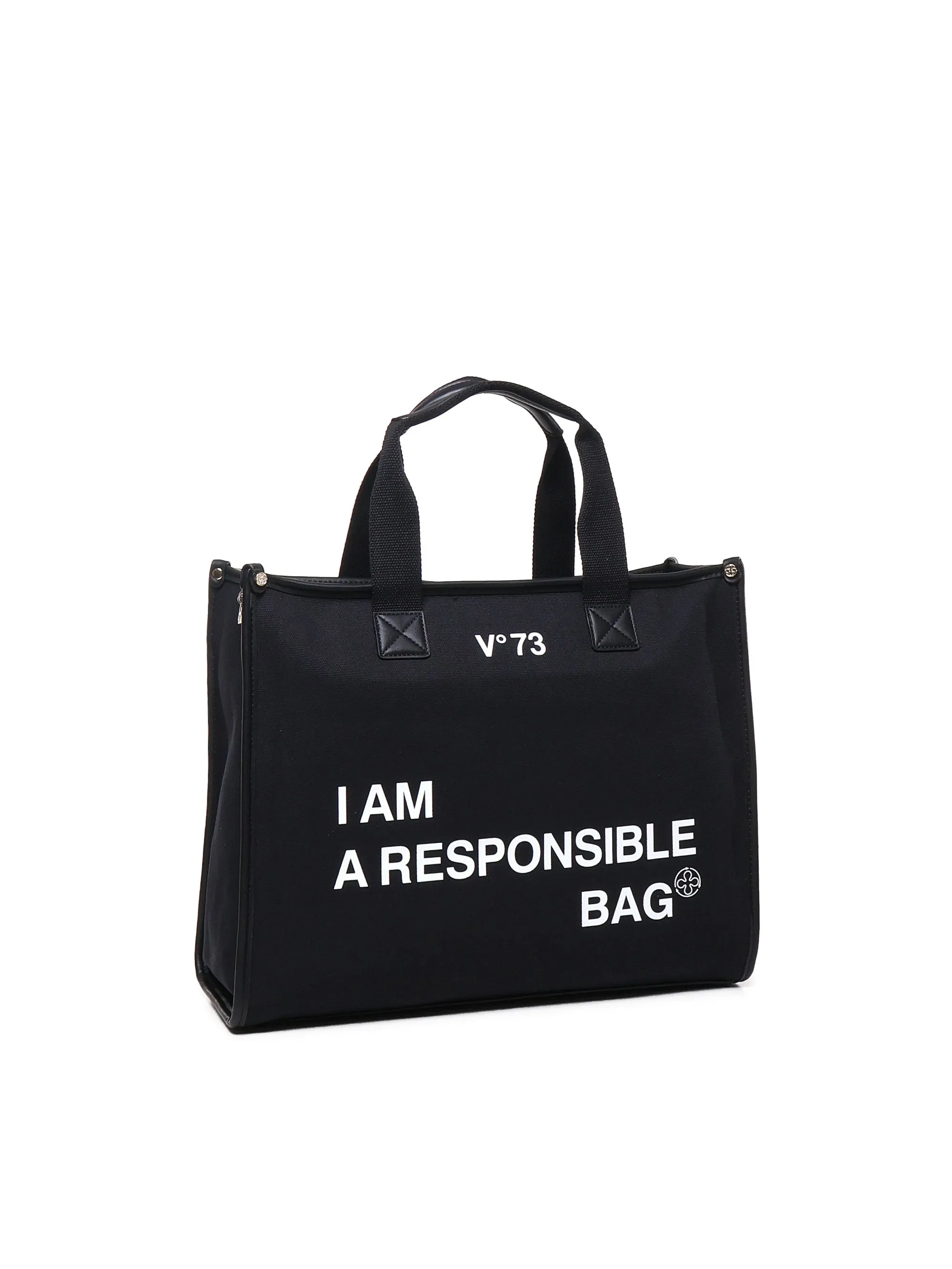 Responsibility Cotton Tote Bag with Zip