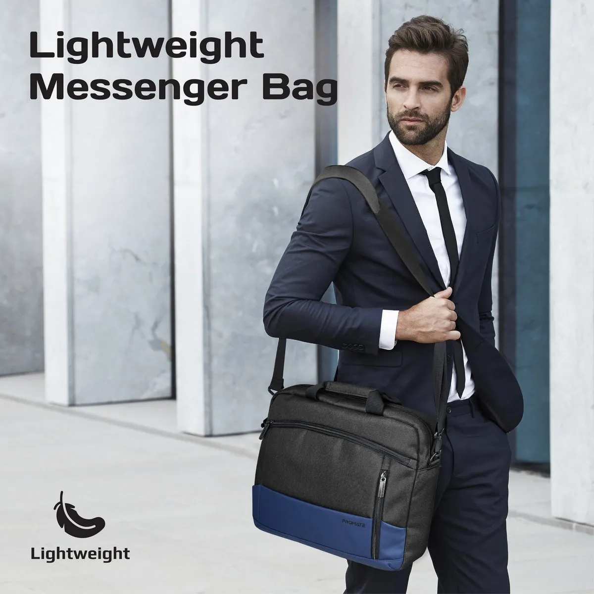 SleekComfort™ 15.6" Laptop Messenger Bag with Multiple Compartments