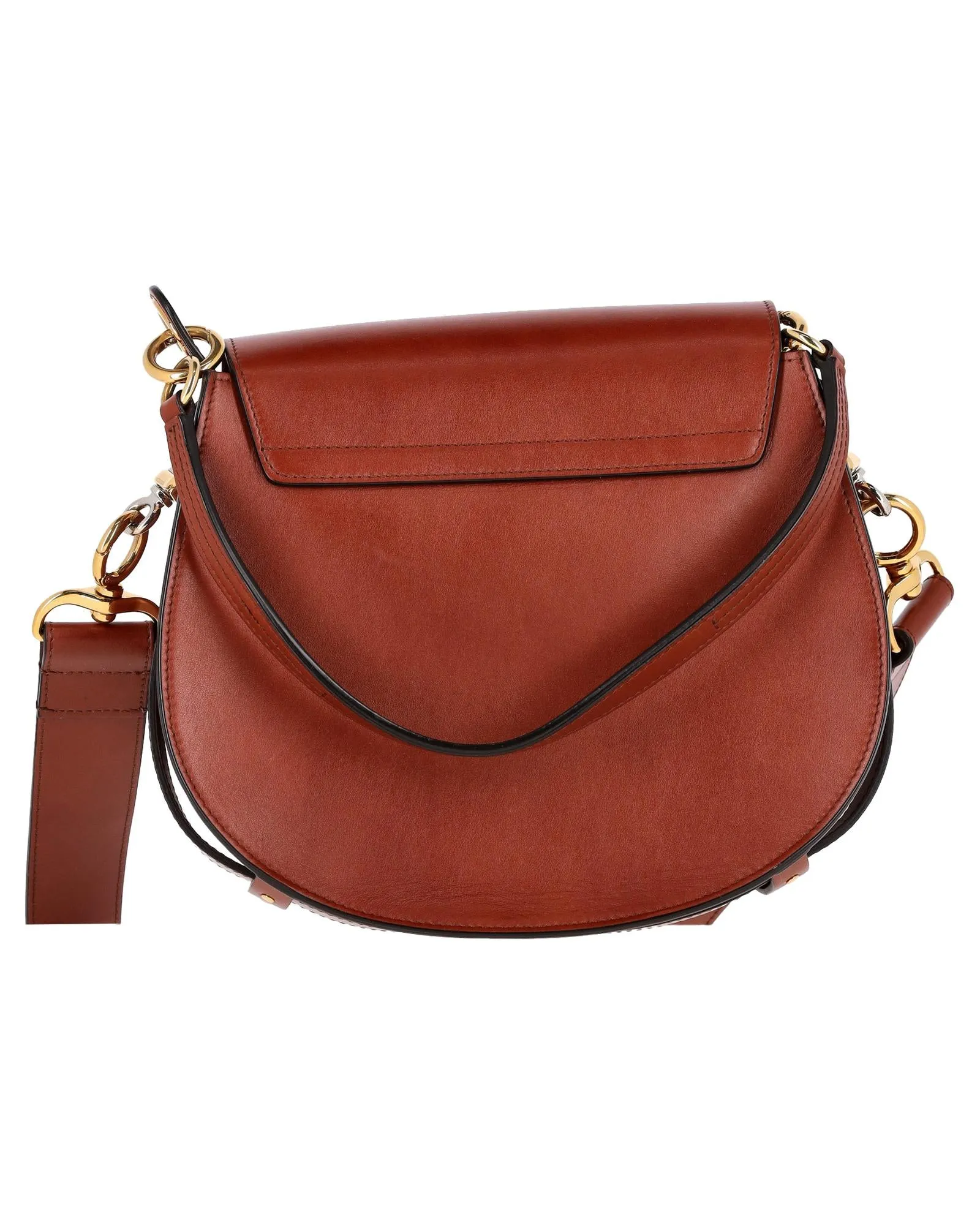 Small Tess Bag in Brown Leather and Suede